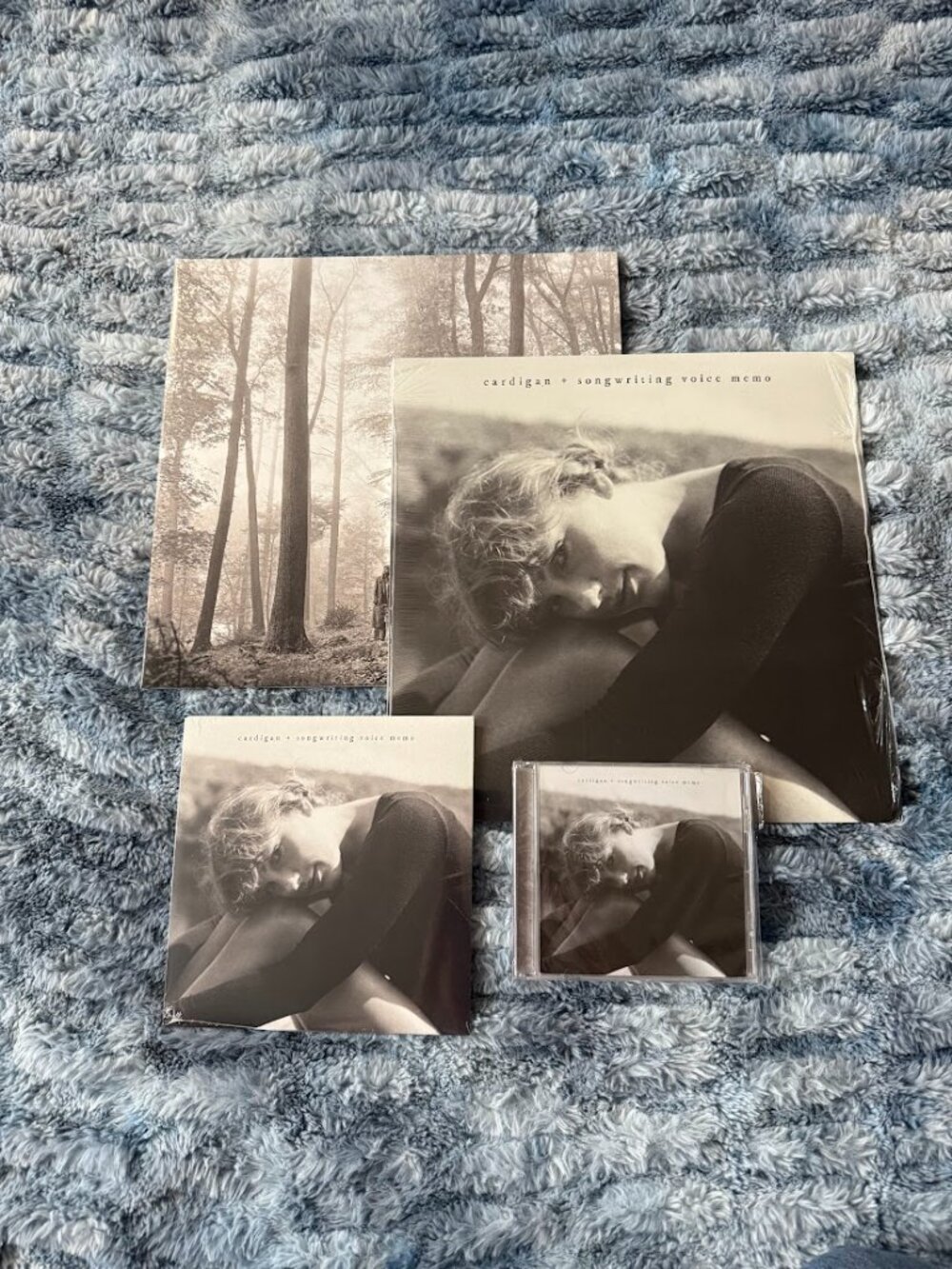 Taylor Swift vinyl and cd bundle: "cardigan + songwriting voice memo"